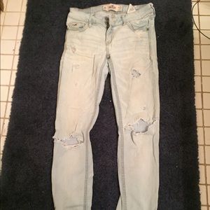 Light destroyed Hollister jeans